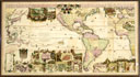 Carte de la Mer du Sud et des costes d'Amerque [sic] et d'Asie, situées sur cette mer ; Carte de la Mer du Nord et des costes d'Amerique, d'Europe et d'Afrique, situées sur cette mer.