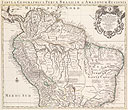 Carte de la Terre Ferme du Perou, du Bresil et du Pays des Amazones, dresée sur les descriptions de de Herrera de Laet, et des P. P. d' Acuña, et M. Rodriguez, et sur plusieurs Relations et Observations posterieures.